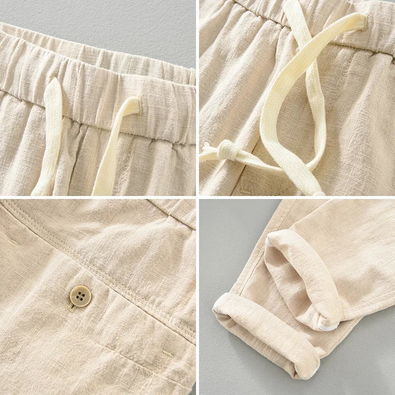 Heren Linnen Broek Rovino Zevyn